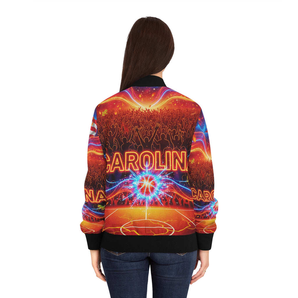 Carolina: El Calentón Bomber Jacket — Basketball City Pride AOP