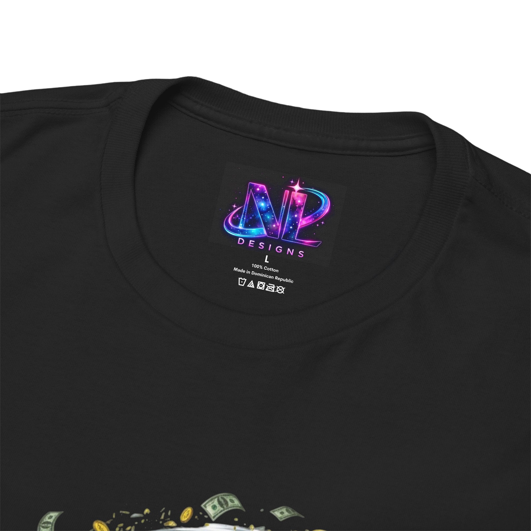 Money Moves Tee — Green Dollar Tornado Graphic T‑Shirt