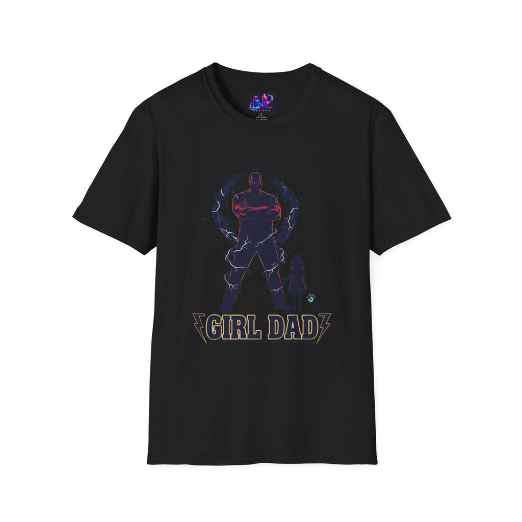 Girl Dad T-Shirt — Father and Daughter Silhouette Graphic Tee