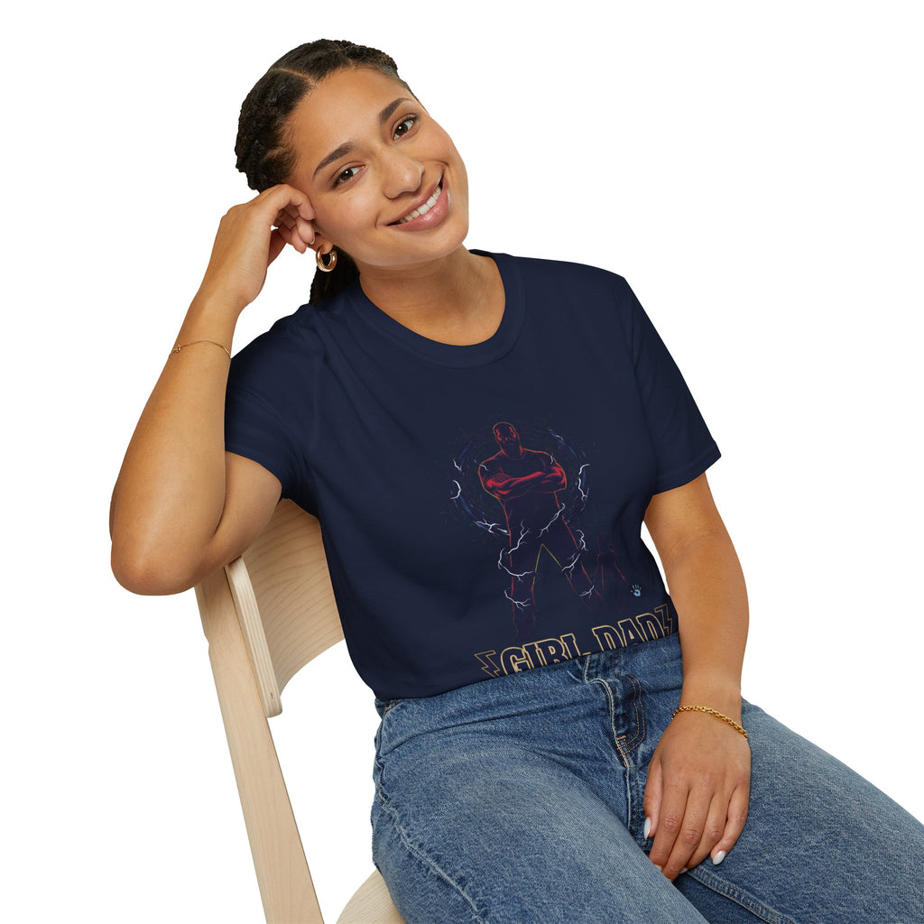 Girl Dad T-Shirt — Father and Daughter Silhouette Graphic Tee