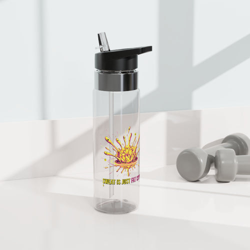 20oz Sport Bottle — Color Splash Lemon Design (Squeeze Is Just Part Of It)
