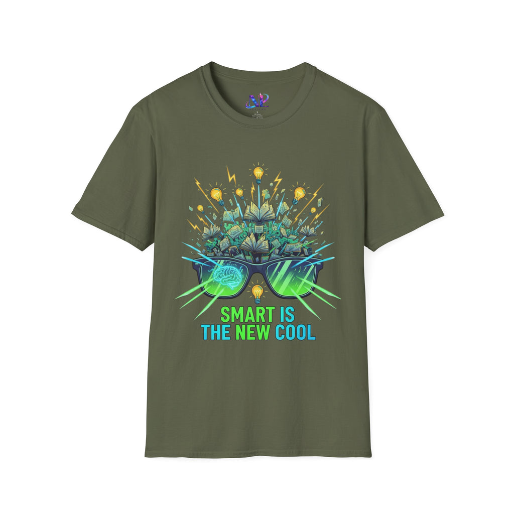 Smart Is The New Cool T-Shirt — Brainy Sunglasses Graphic Tee