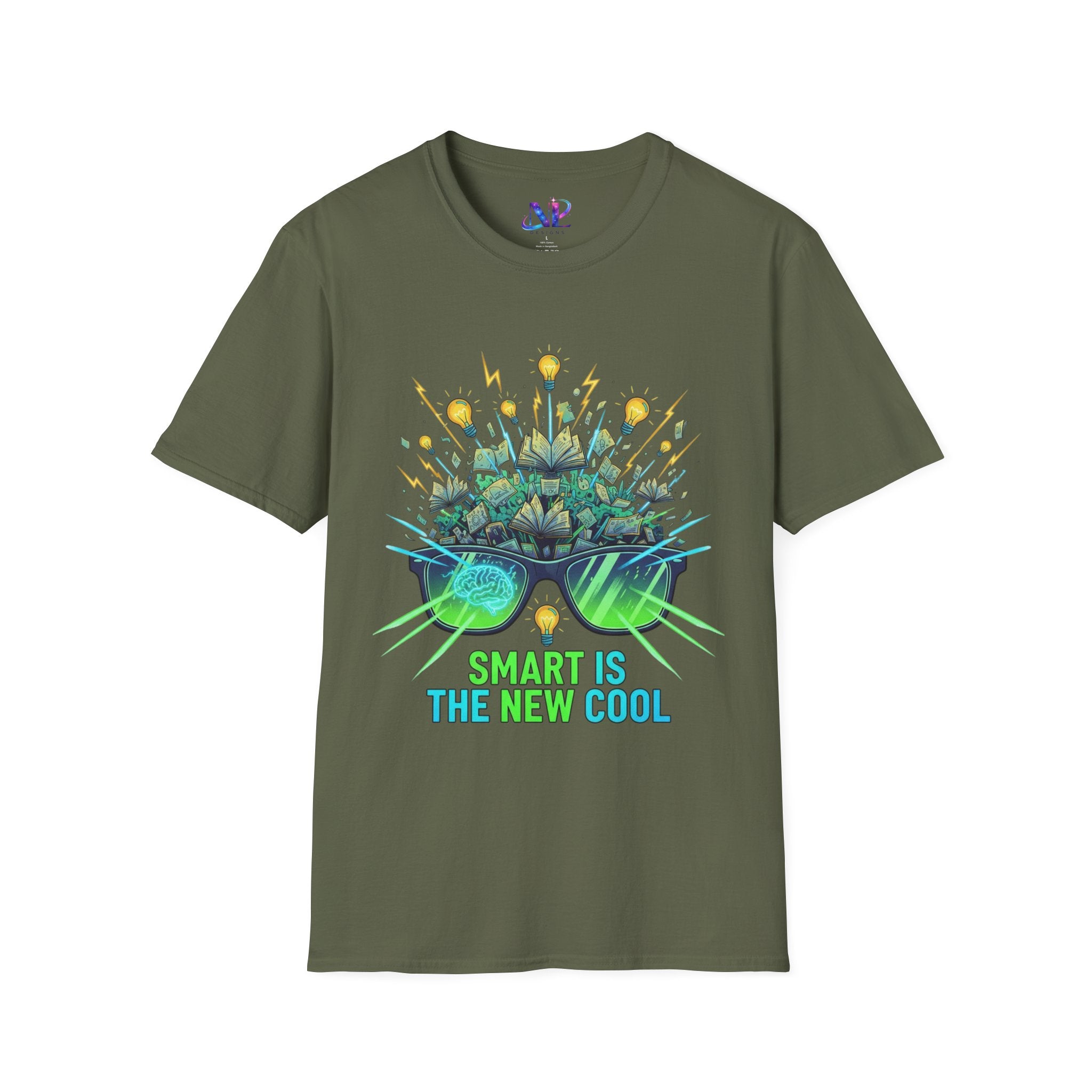Smart Is The New Cool T-Shirt — Brainy Sunglasses Graphic Tee