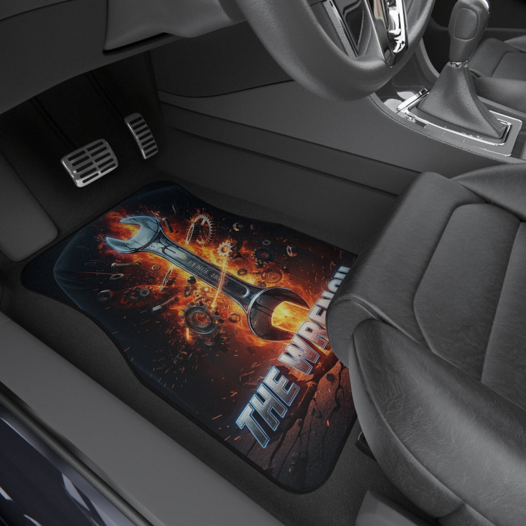 Flaming Wrench Car Mats (Set of 4) – Mechanic Auto Floor Mats