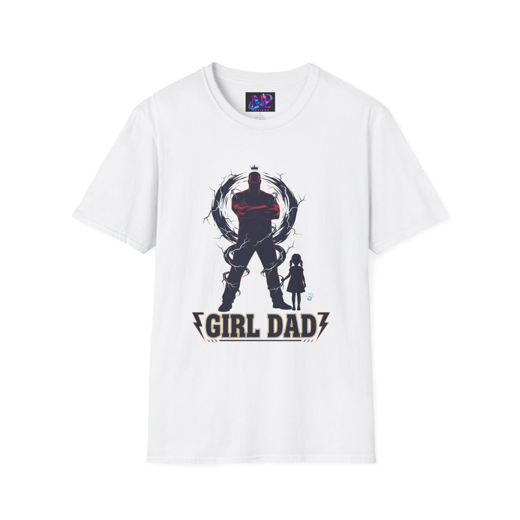 Girl Dad T-Shirt — Father and Daughter Silhouette Graphic Tee