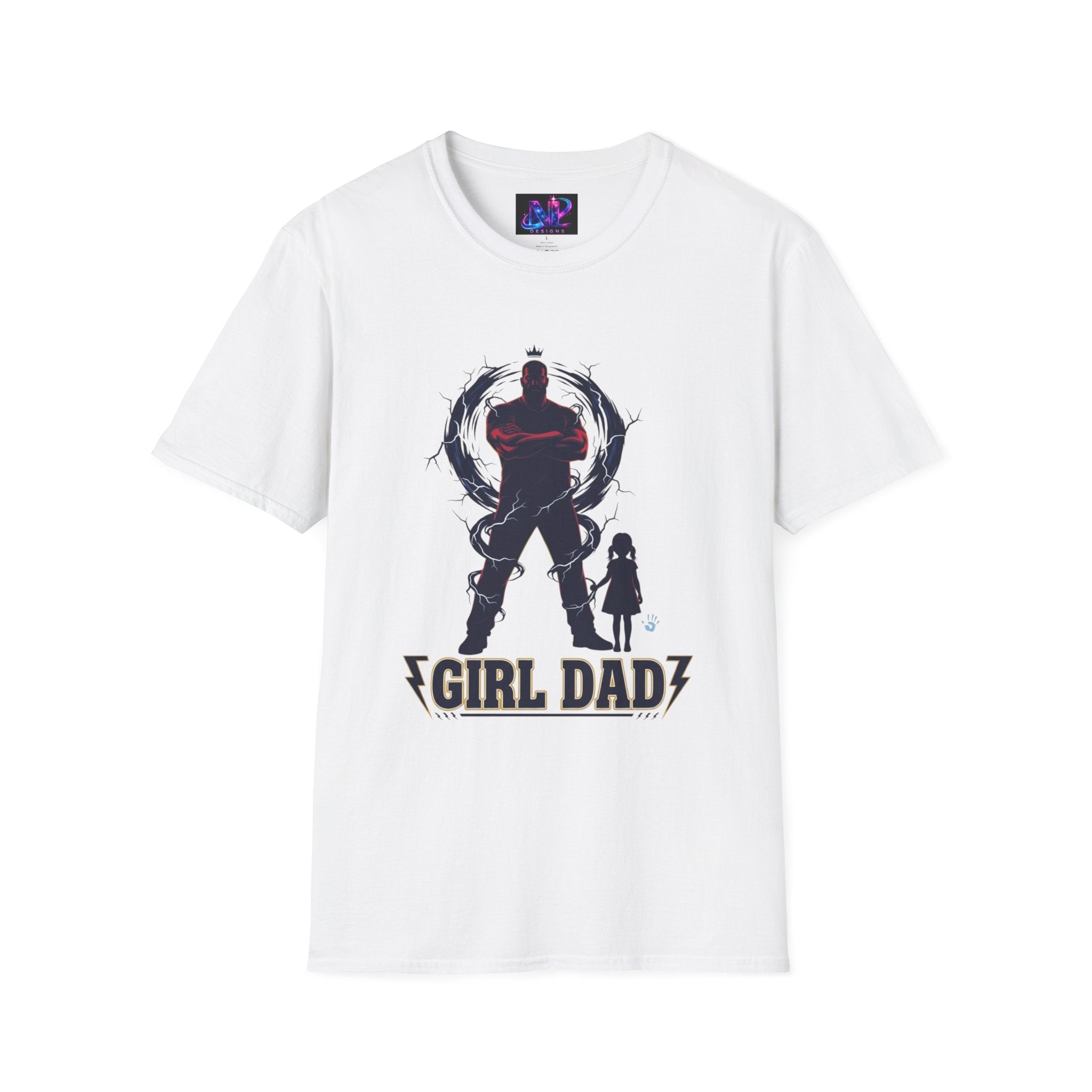 Girl Dad T-Shirt — Father and Daughter Silhouette Graphic Tee