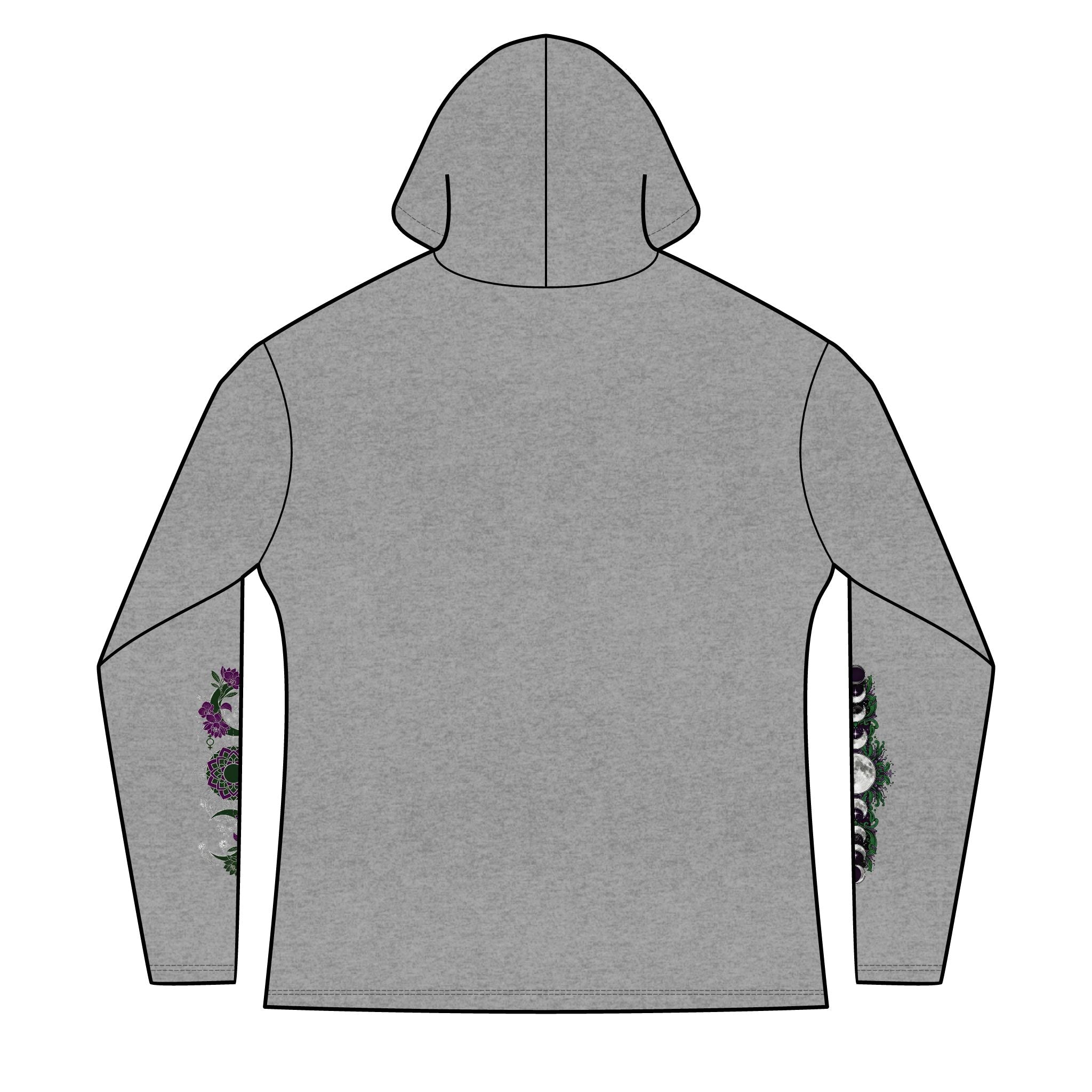 Divine Feminine Hoodie — Women's Spiritual Goddess Winged Caduceus Design