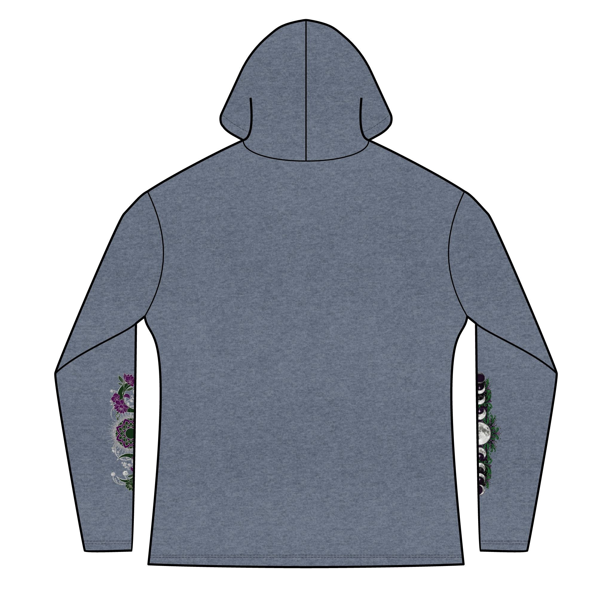 Divine Feminine Hoodie — Women's Spiritual Goddess Winged Caduceus Design