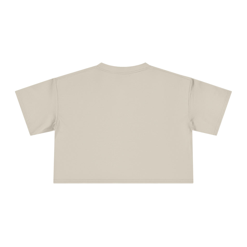 One Love Retro Heart Crop Tee — Women's Peace & Flower Power Graphic