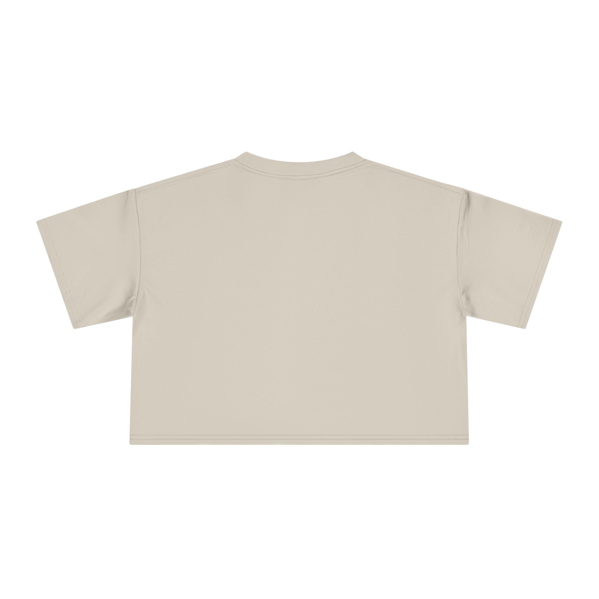 One Love Retro Heart Crop Tee — Women's Peace & Flower Power Graphic
