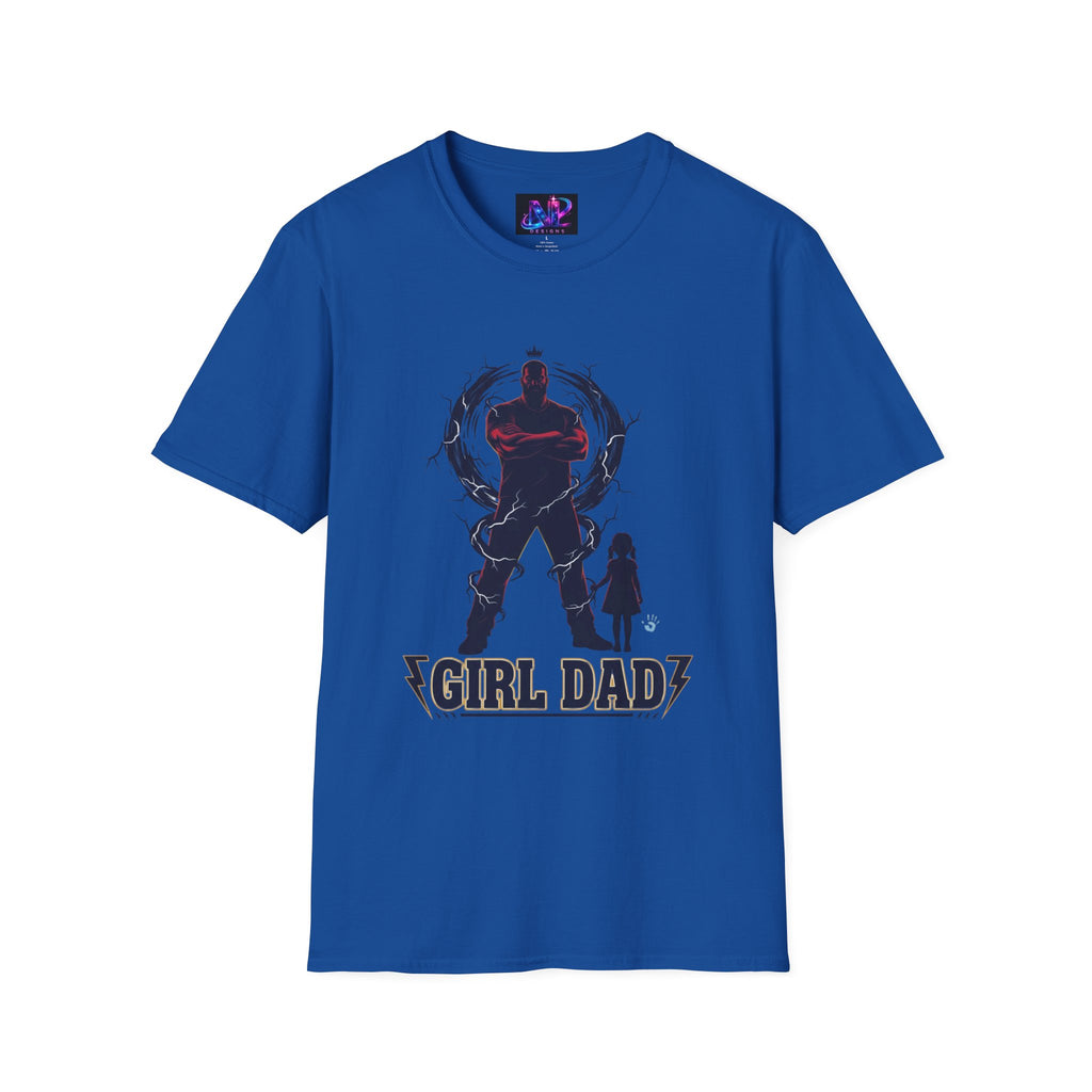 Girl Dad T-Shirt — Father and Daughter Silhouette Graphic Tee