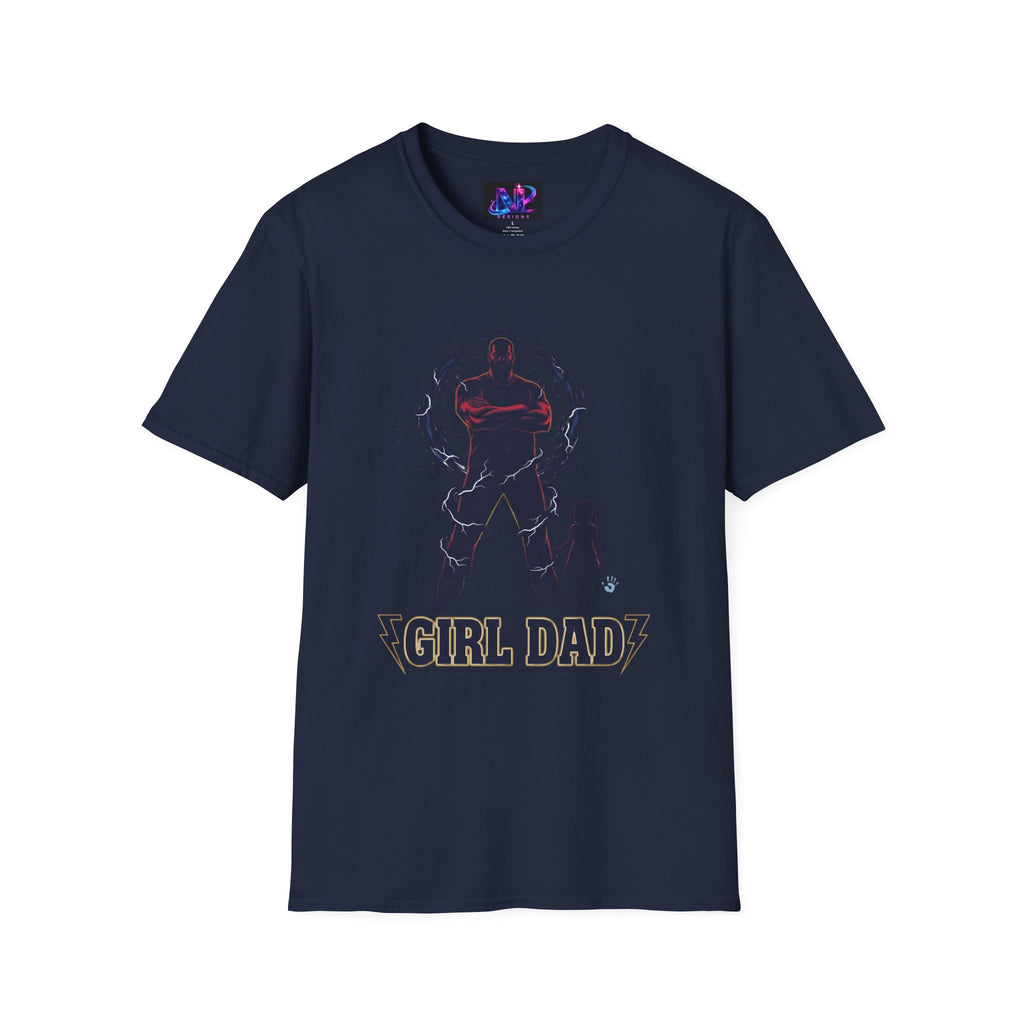 Girl Dad T-Shirt — Father and Daughter Silhouette Graphic Tee