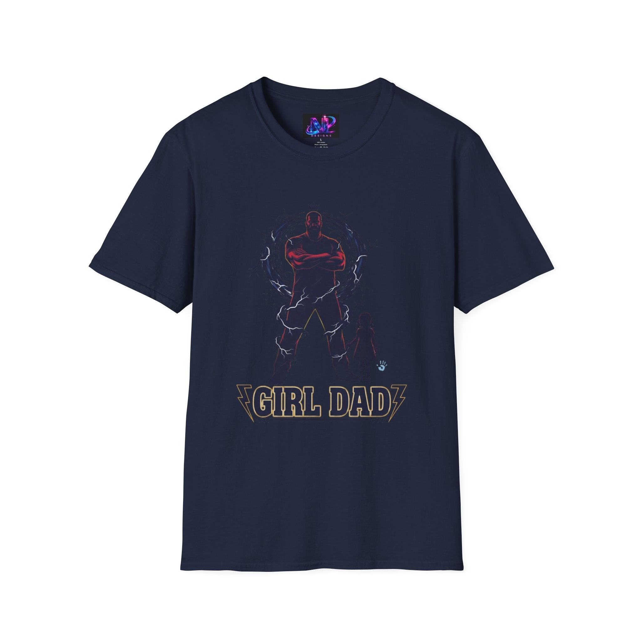 Girl Dad T-Shirt — Father and Daughter Silhouette Graphic Tee