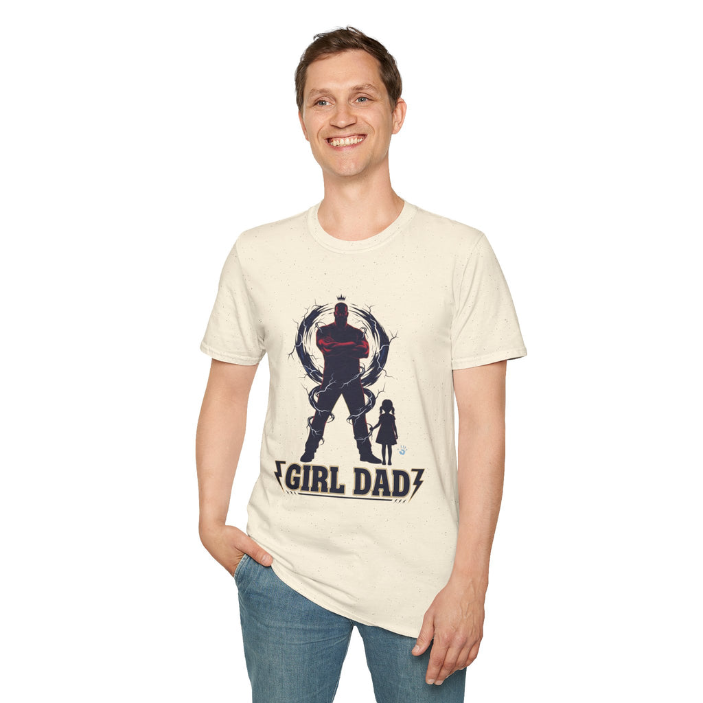 Girl Dad T-Shirt — Father and Daughter Silhouette Graphic Tee
