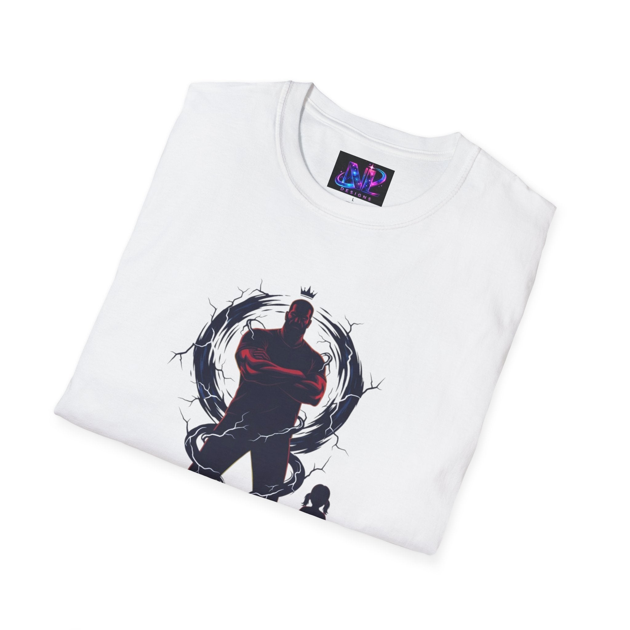 Girl Dad T-Shirt — Father and Daughter Silhouette Graphic Tee