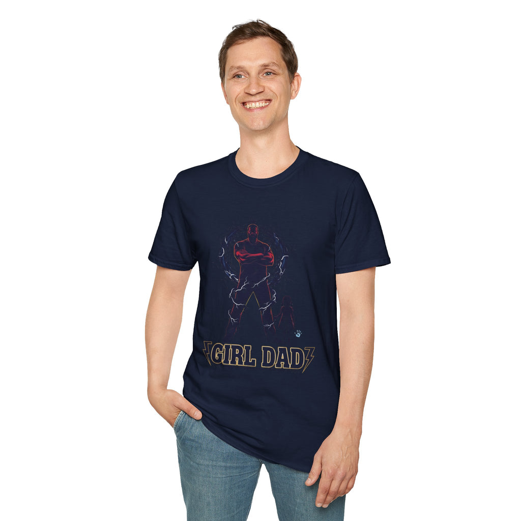 Girl Dad T-Shirt — Father and Daughter Silhouette Graphic Tee