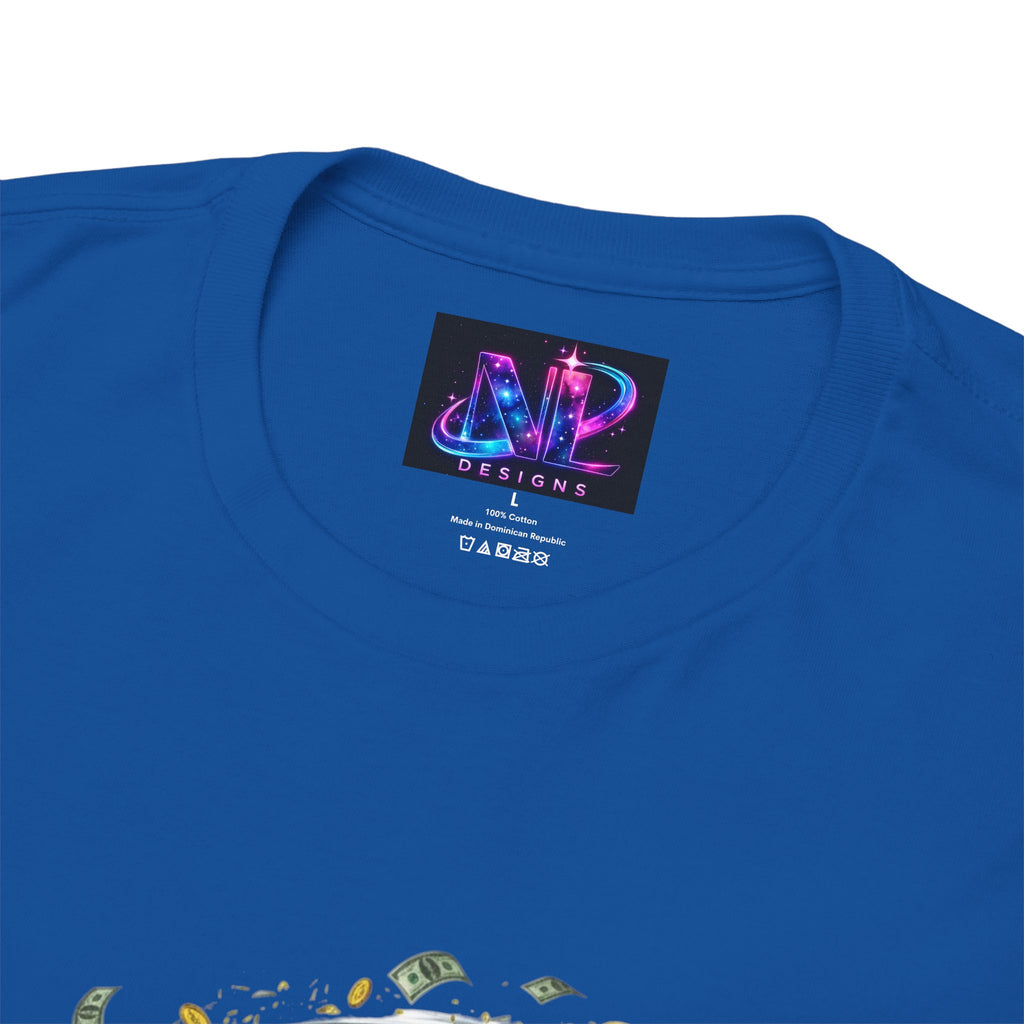Money Moves Tee — Green Dollar Tornado Graphic T‑Shirt
