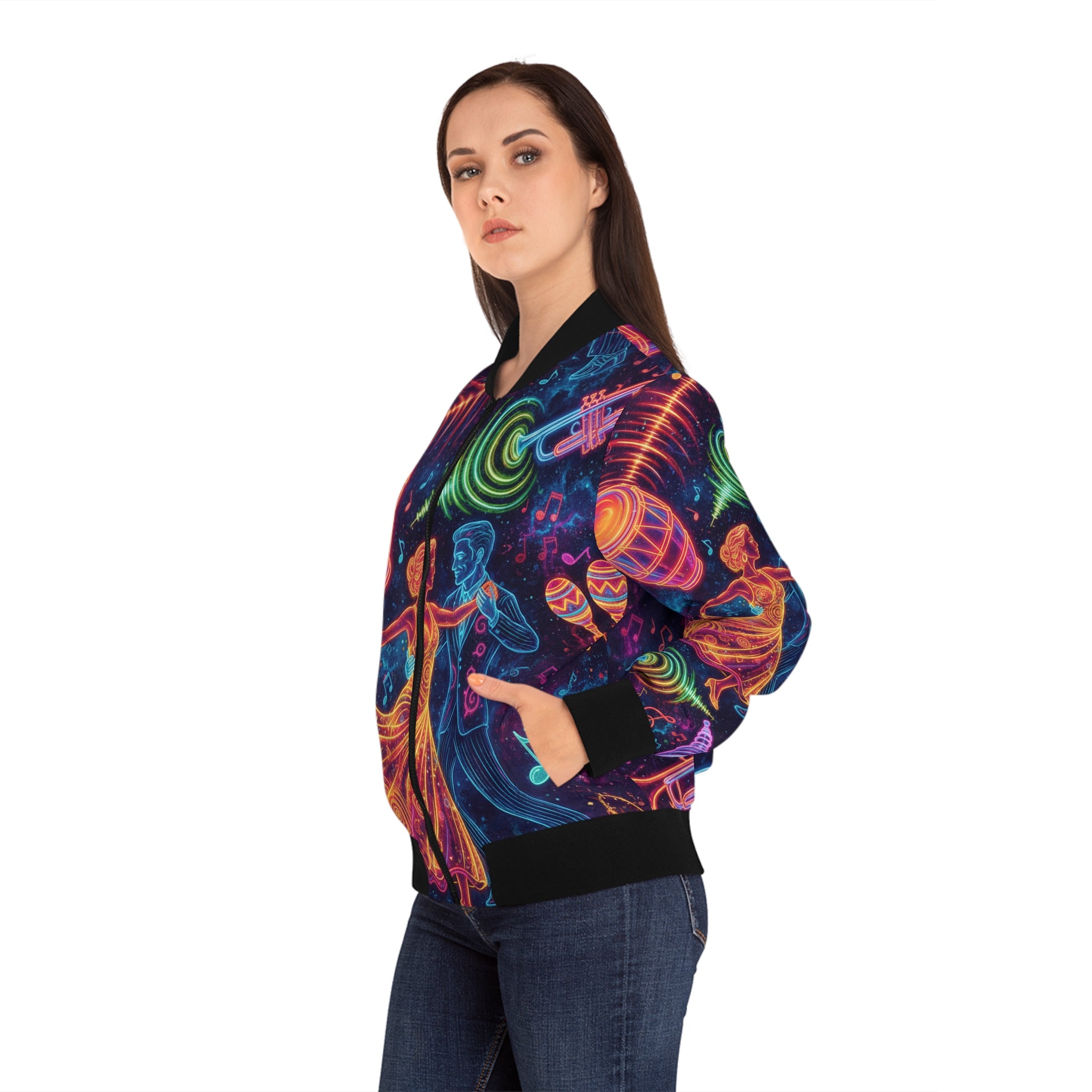 La Música: El Alma de Puerto Rico Bomber Jacket