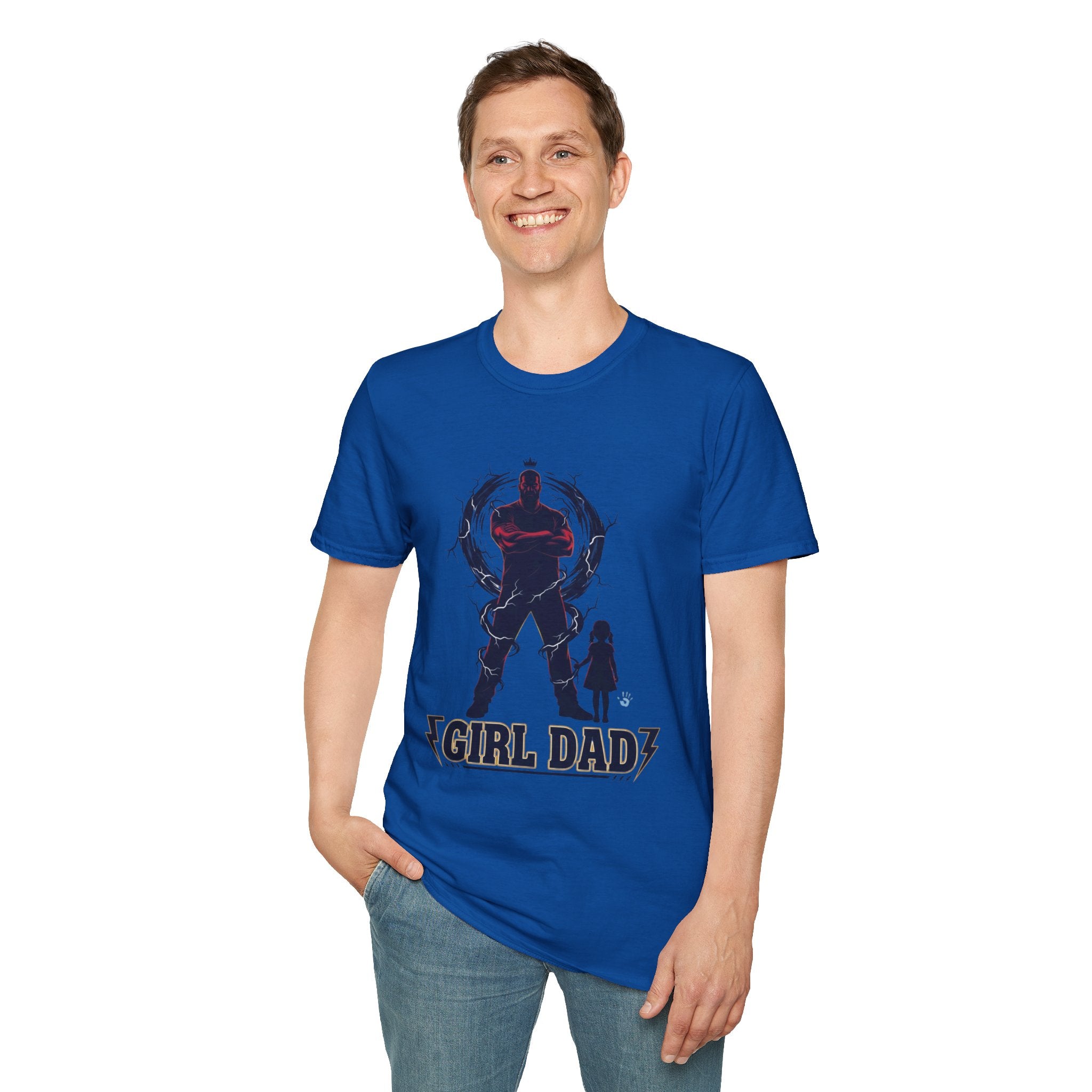 Girl Dad T-Shirt — Father and Daughter Silhouette Graphic Tee