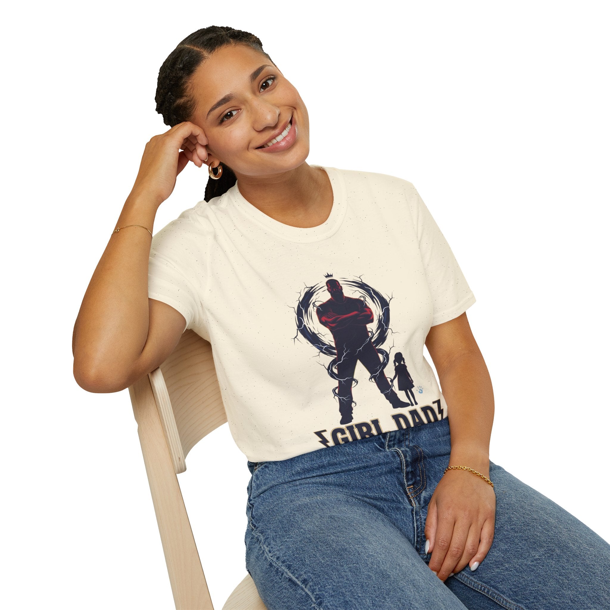 Girl Dad T-Shirt — Father and Daughter Silhouette Graphic Tee