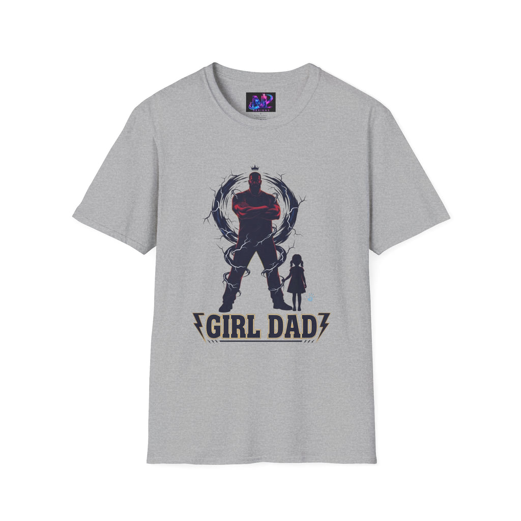 Girl Dad T-Shirt — Father and Daughter Silhouette Graphic Tee