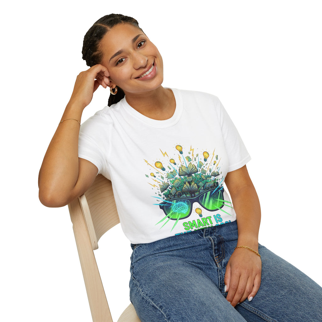 Smart Is The New Cool T-Shirt — Brainy Sunglasses Graphic Tee