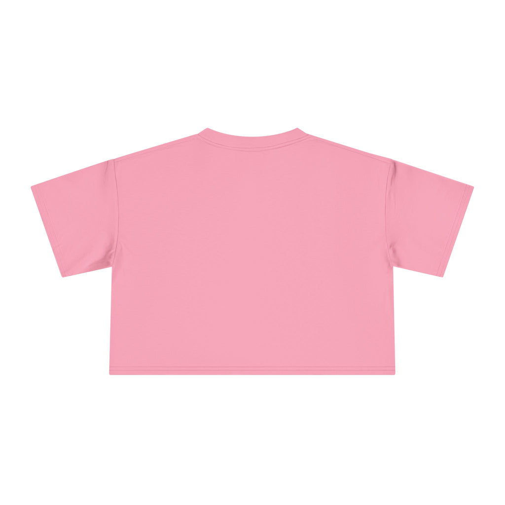 One Love Retro Heart Crop Tee — Women's Peace & Flower Power Graphic