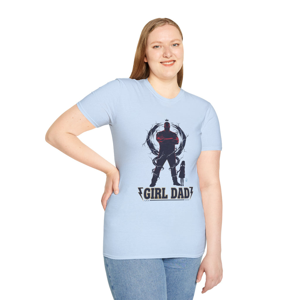 Girl Dad T-Shirt — Father and Daughter Silhouette Graphic Tee