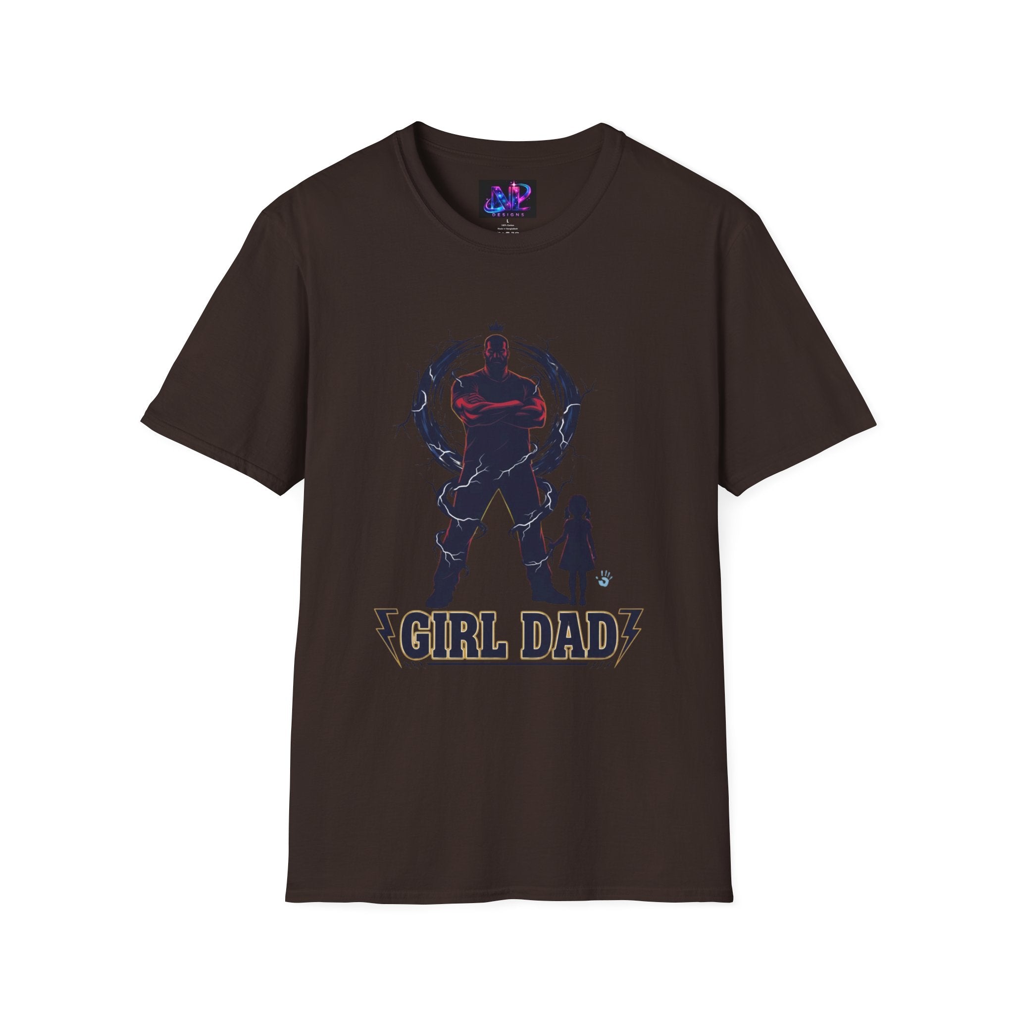Girl Dad T-Shirt — Father and Daughter Silhouette Graphic Tee