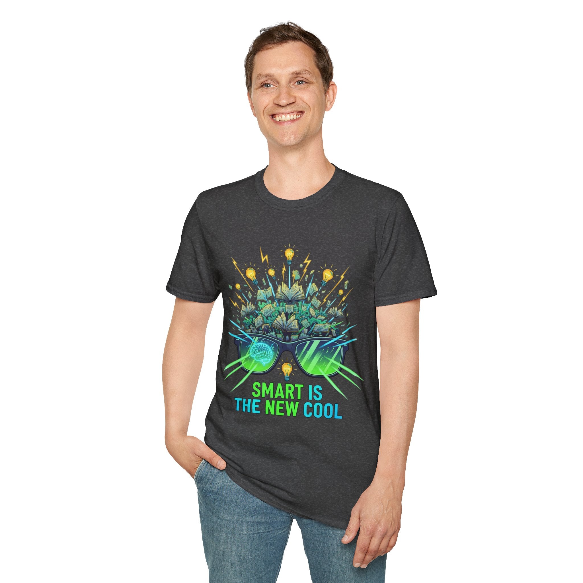 Smart Is The New Cool T-Shirt — Brainy Sunglasses Graphic Tee
