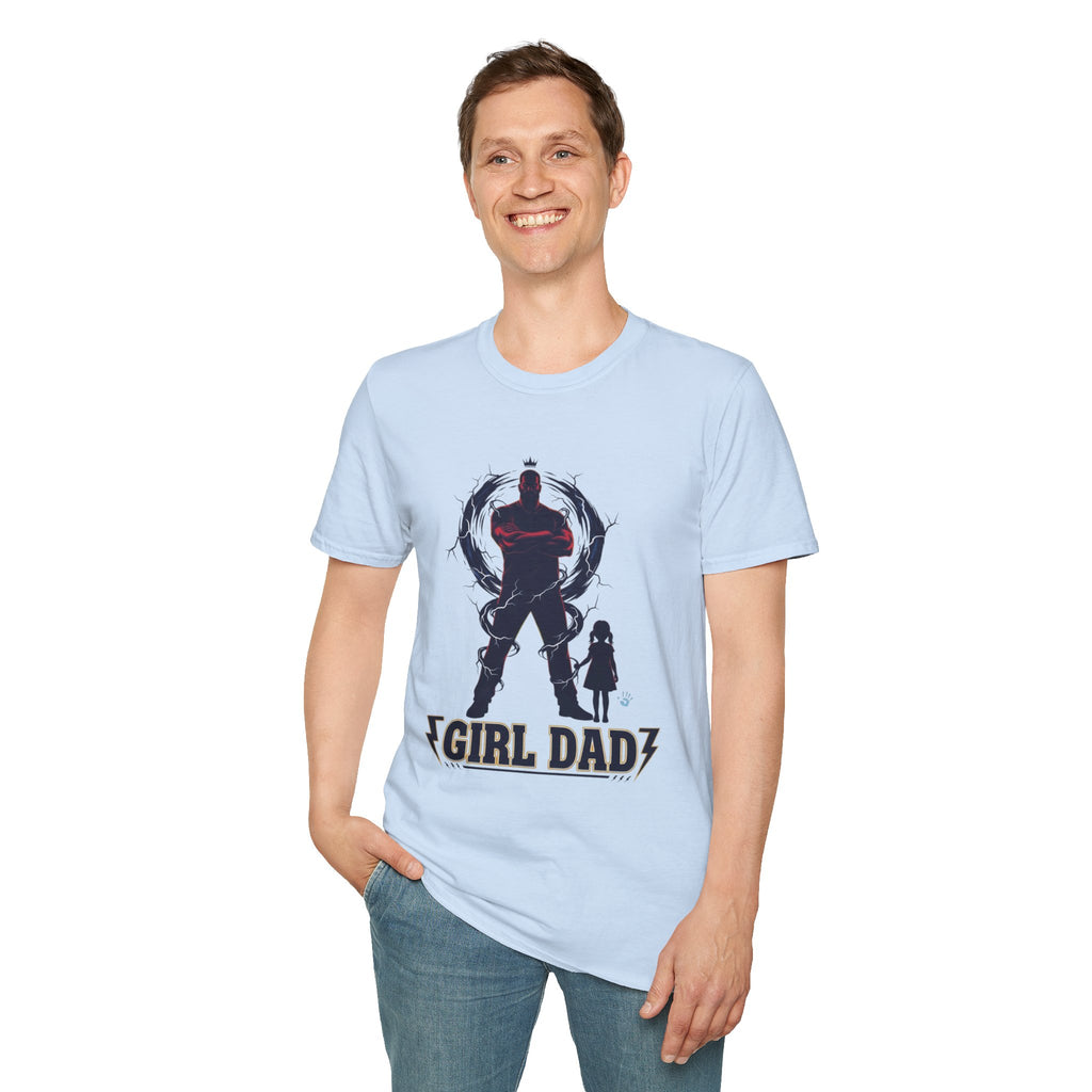 Girl Dad T-Shirt — Father and Daughter Silhouette Graphic Tee