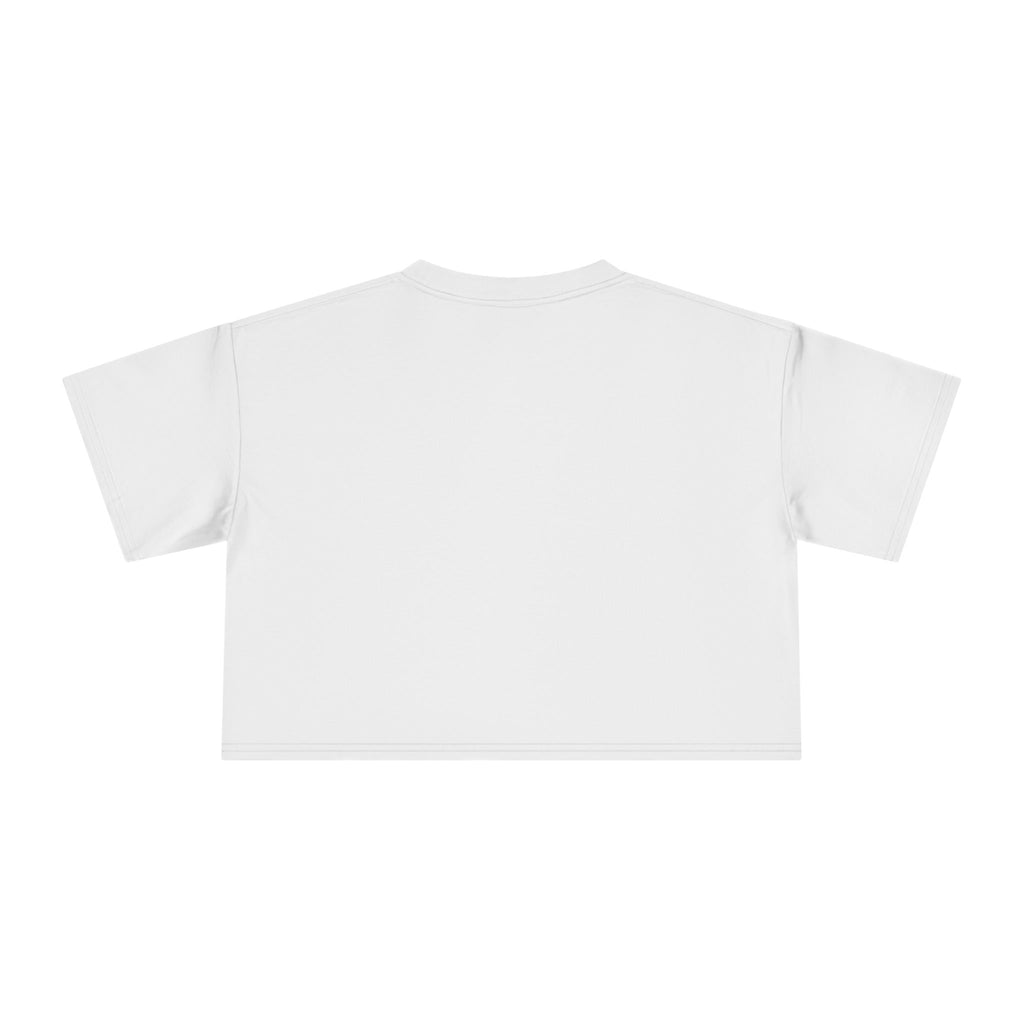 One Love Retro Heart Crop Tee — Women's Peace & Flower Power Graphic