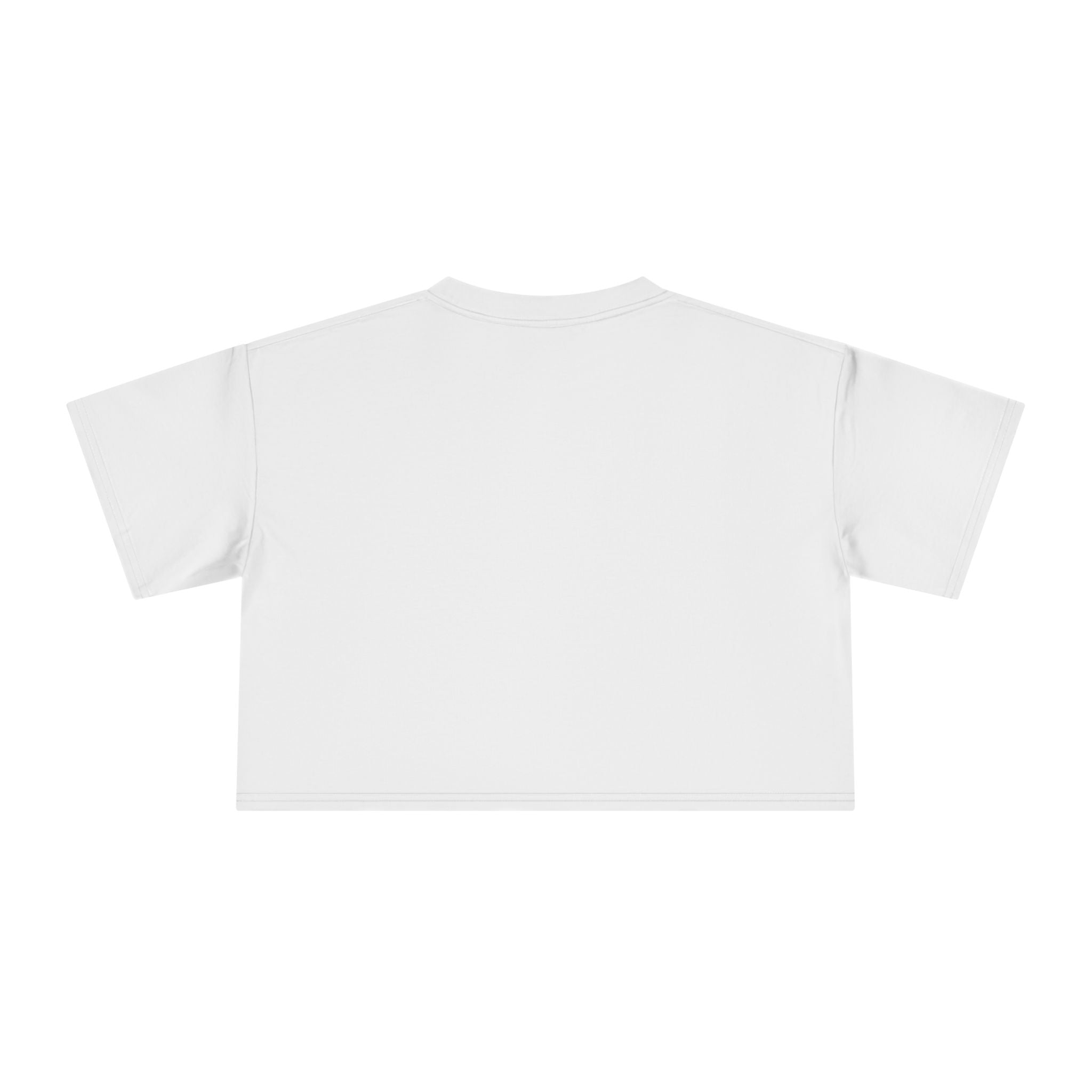 One Love Retro Heart Crop Tee — Women's Peace & Flower Power Graphic