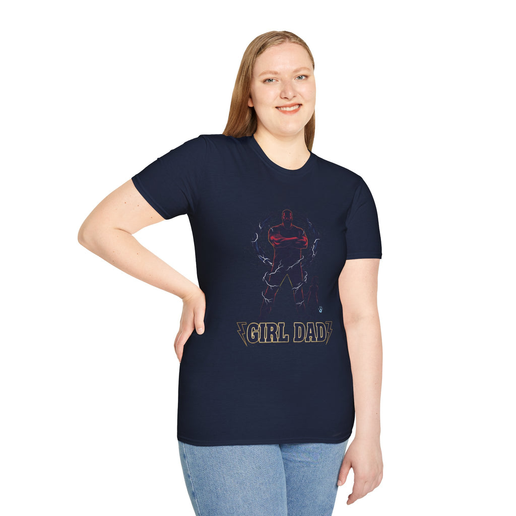 Girl Dad T-Shirt — Father and Daughter Silhouette Graphic Tee
