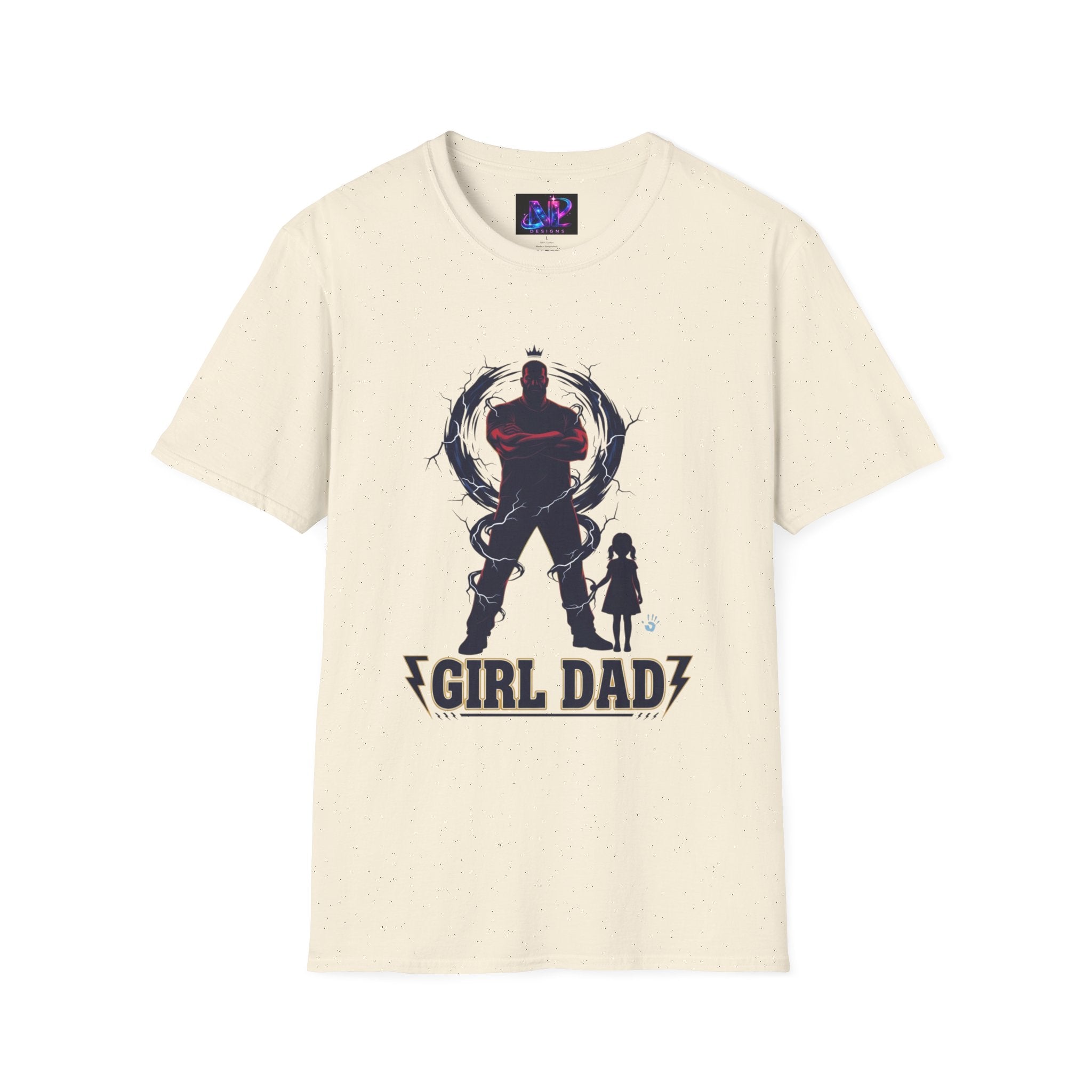 Girl Dad T-Shirt — Father and Daughter Silhouette Graphic Tee