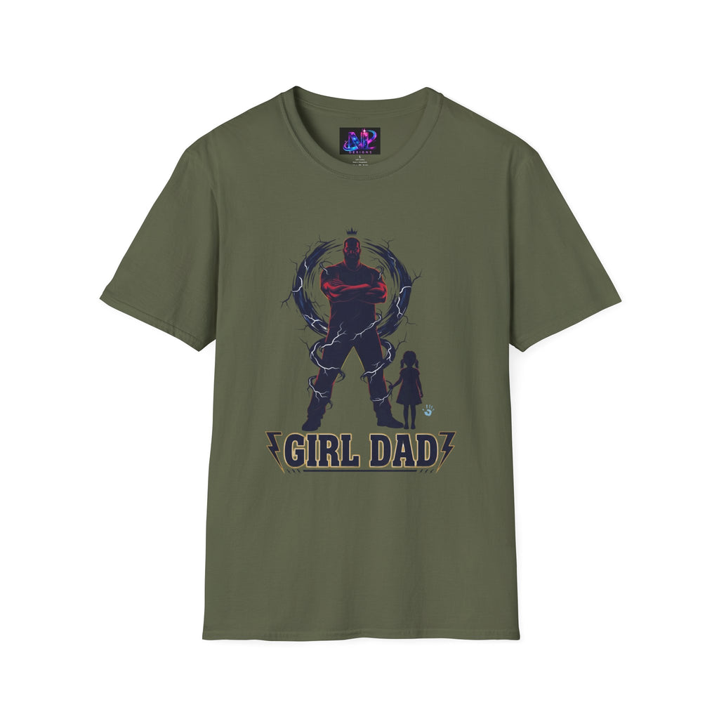Girl Dad T-Shirt — Father and Daughter Silhouette Graphic Tee