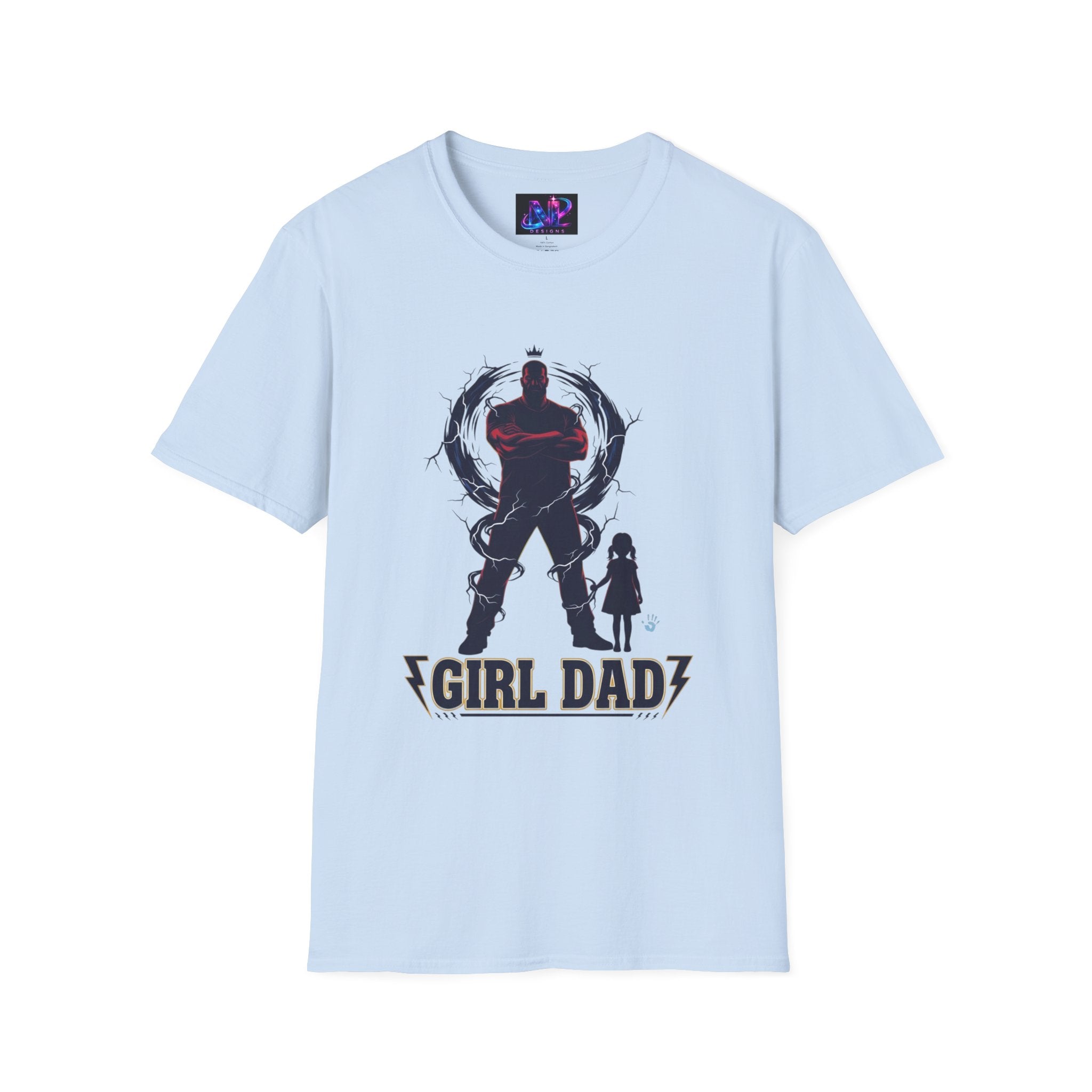 Girl Dad T-Shirt — Father and Daughter Silhouette Graphic Tee