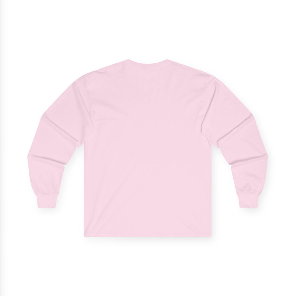 Long Sleeve Tee — Red Rose "Handle With Care" Graphic