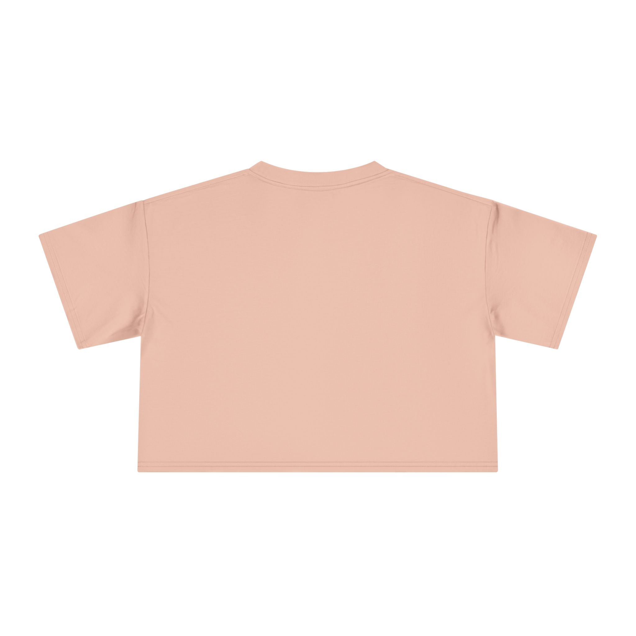 One Love Retro Heart Crop Tee — Women's Peace & Flower Power Graphic
