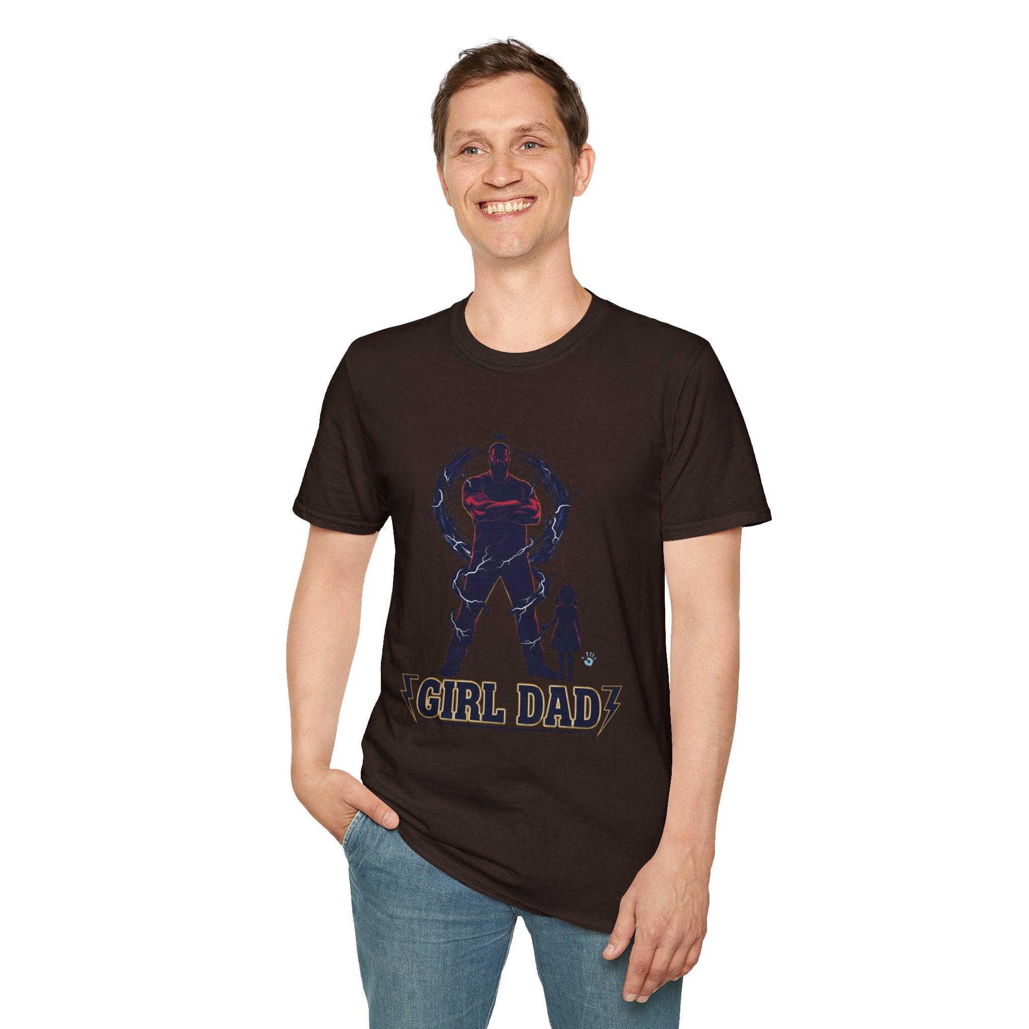 Girl Dad T-Shirt — Father and Daughter Silhouette Graphic Tee