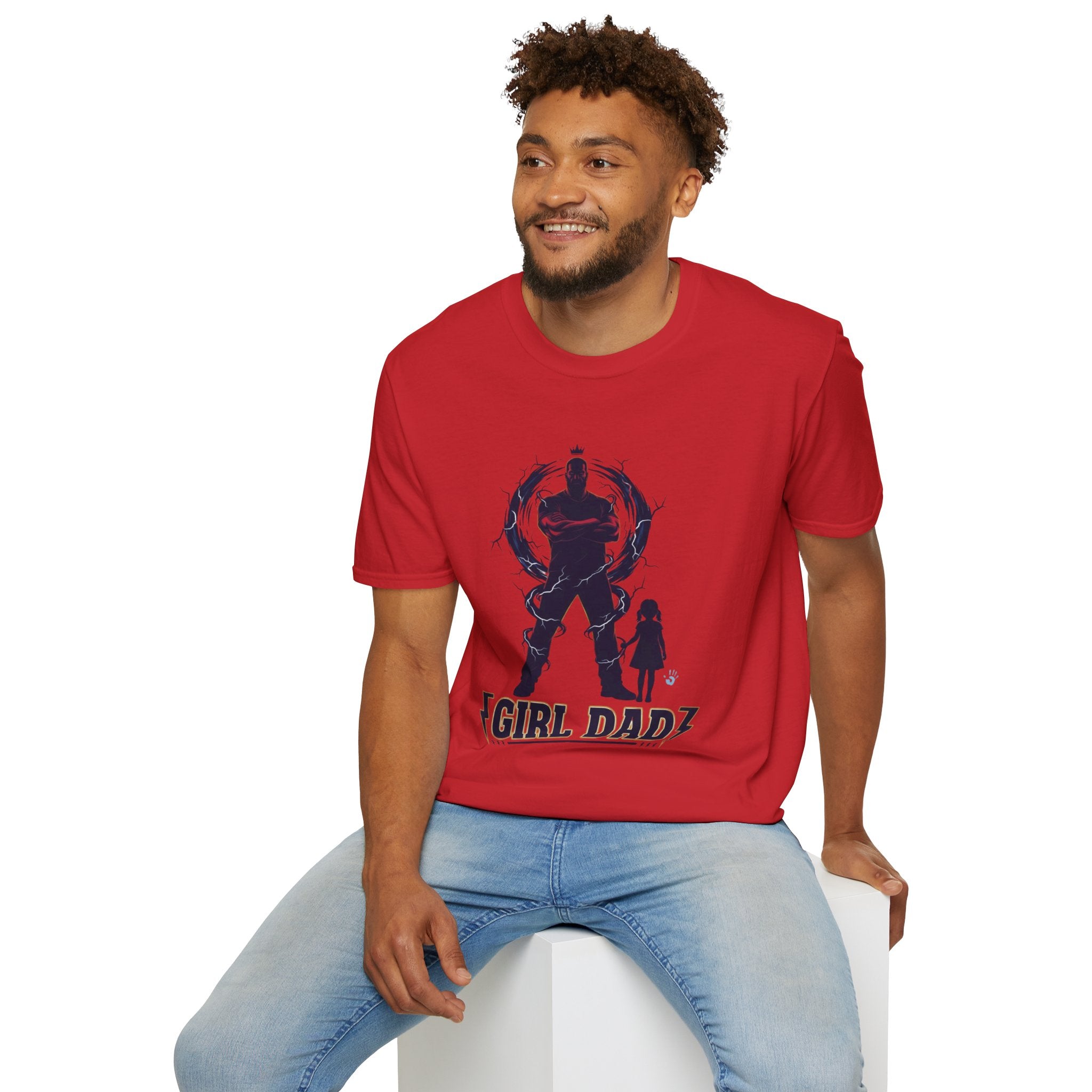 Girl Dad T-Shirt — Father and Daughter Silhouette Graphic Tee