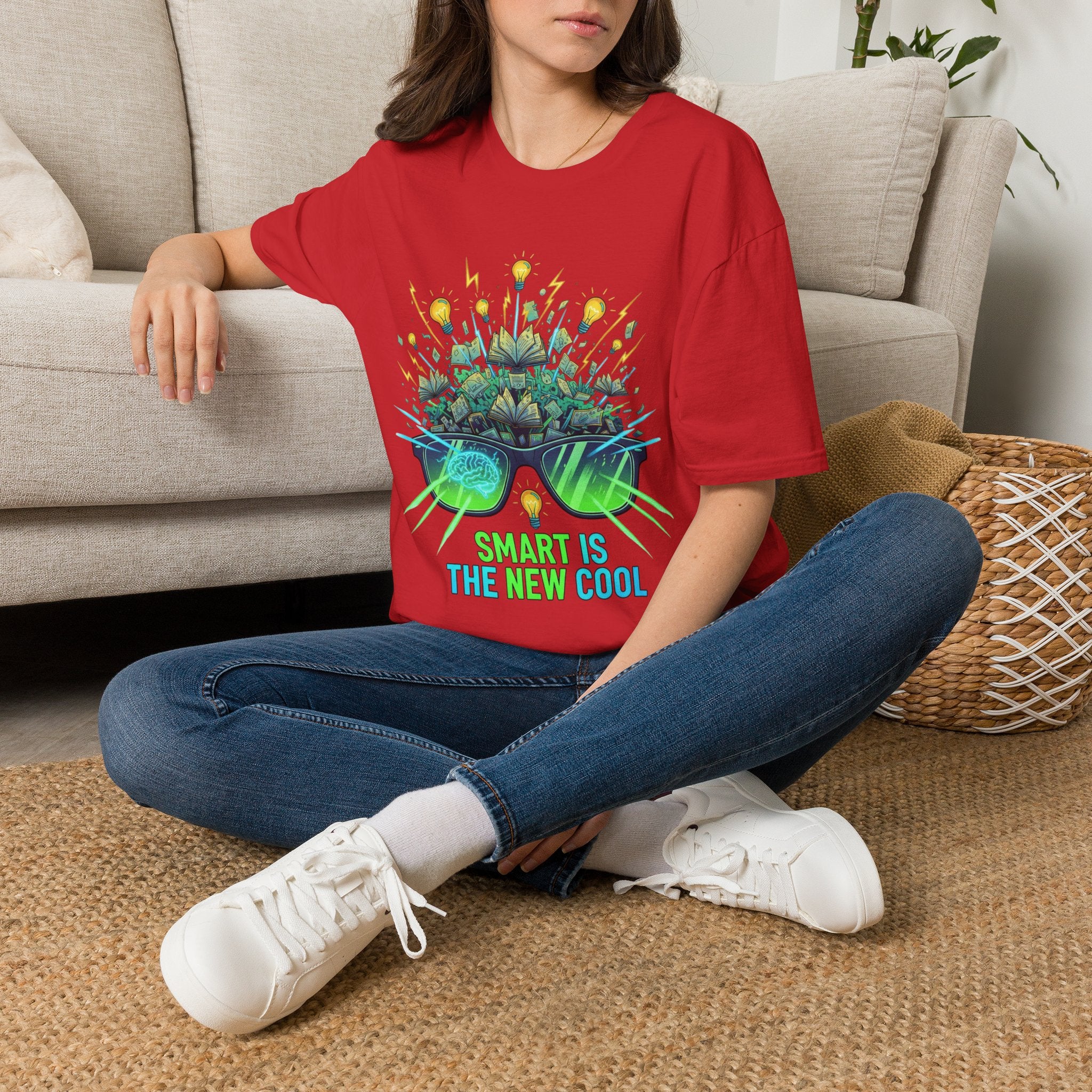 Smart Is The New Cool T-Shirt — Brainy Sunglasses Graphic Tee