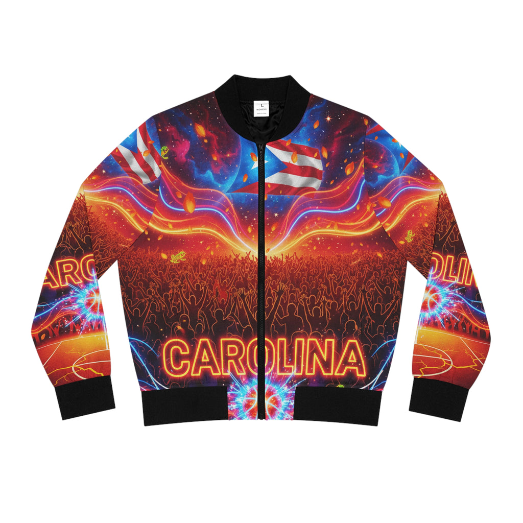 Carolina: El Calentón Bomber Jacket — Basketball City Pride AOP